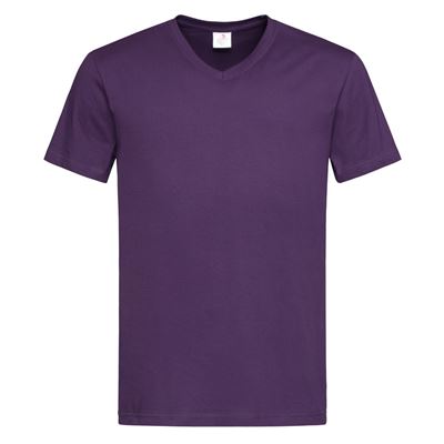 T-SHIRT COLLO A V COLORATA